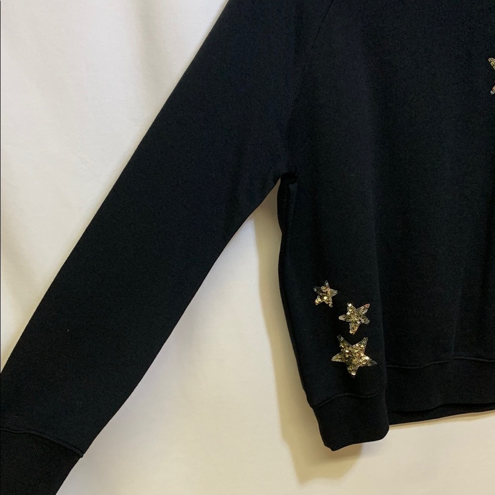 Caslon Black Sequin Star Sweatshirt - Picture 4 of 6